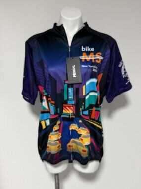 PRIMAL BIKE CYCLING JERSEY FOR MS 2022 NYC STREETS OF NYC TOP FUNDRAISER 2XL NWT